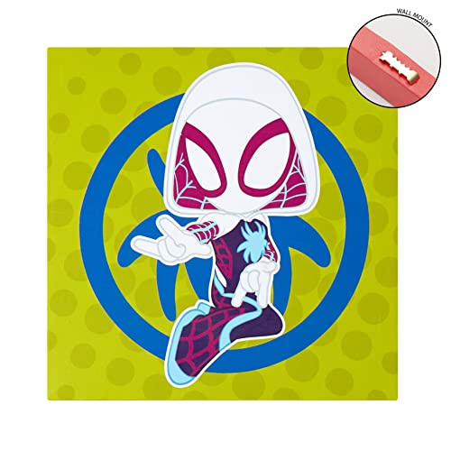 Idea Nuova Spidey and His Amazing Friends 4 Pack Square Canvas Wall Art Set, 11"x11" each for Bedroom - Image 4