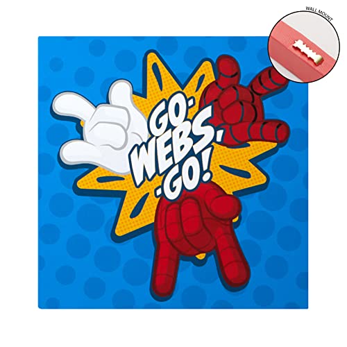 Idea Nuova Spidey and His Amazing Friends 4 Pack Square Canvas Wall Art Set, 11"x11" each for Bedroom - Image 5