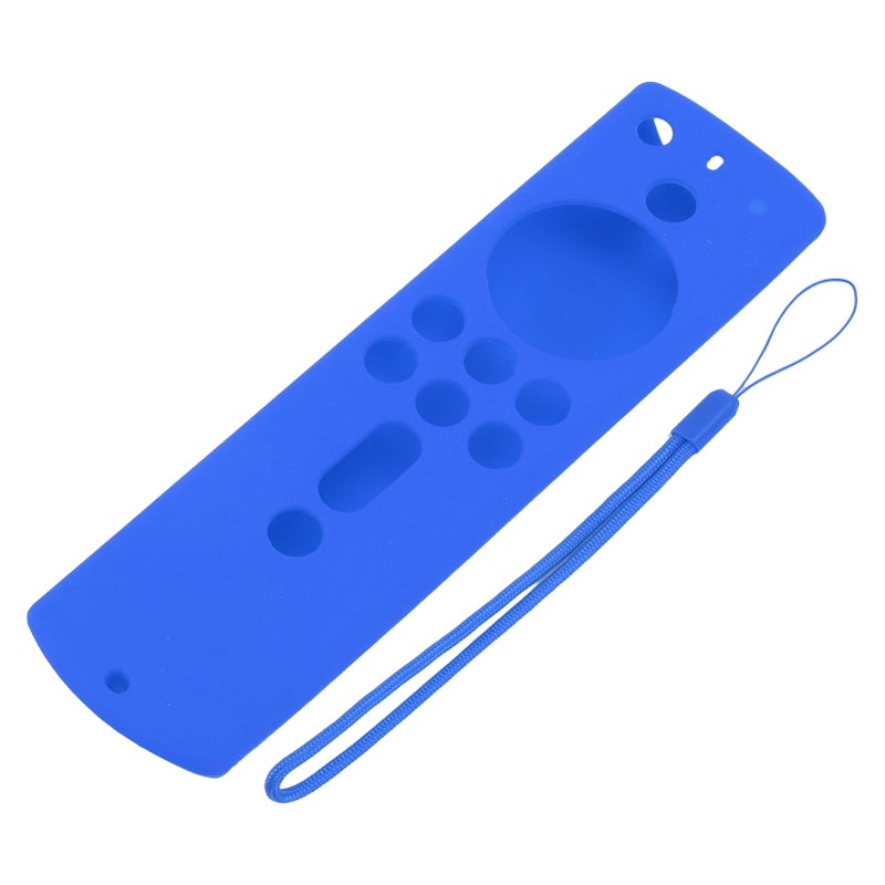 Silicone Protective Case for Fire TV Stick 4K 2018 Remote Control Shockproof Anti Slip Protective Cover Blue - Image 1