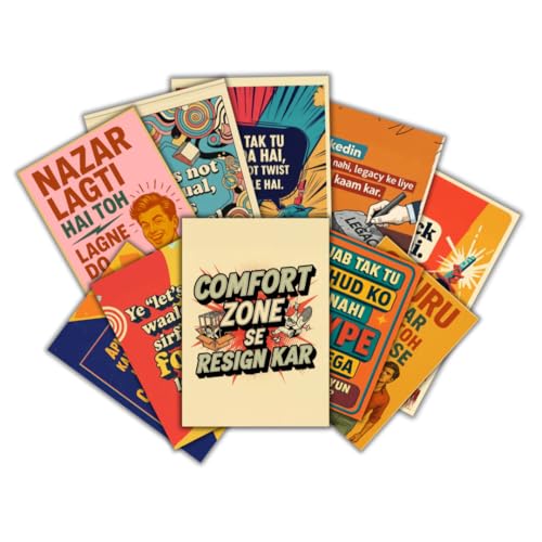 INUS Motivational, Uplifting, Empowering, Wall Abstract Posters, Inspiring A4 300GSM with and Free Stickers - (30 cm x 21 cm x 0.2 cm)(Pack of 10) - Image 2