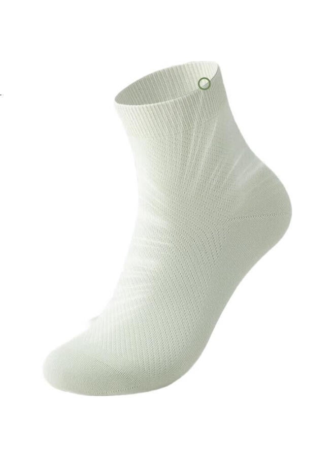 Picking up socks Socks Diary Women'S Summer Thin Antibacterial And Odor-Resistant Essential Oil Mid-Calf Pure Cotton Mesh Breathable Seamless Sports Socks 6 Pairs Pack - Image 3