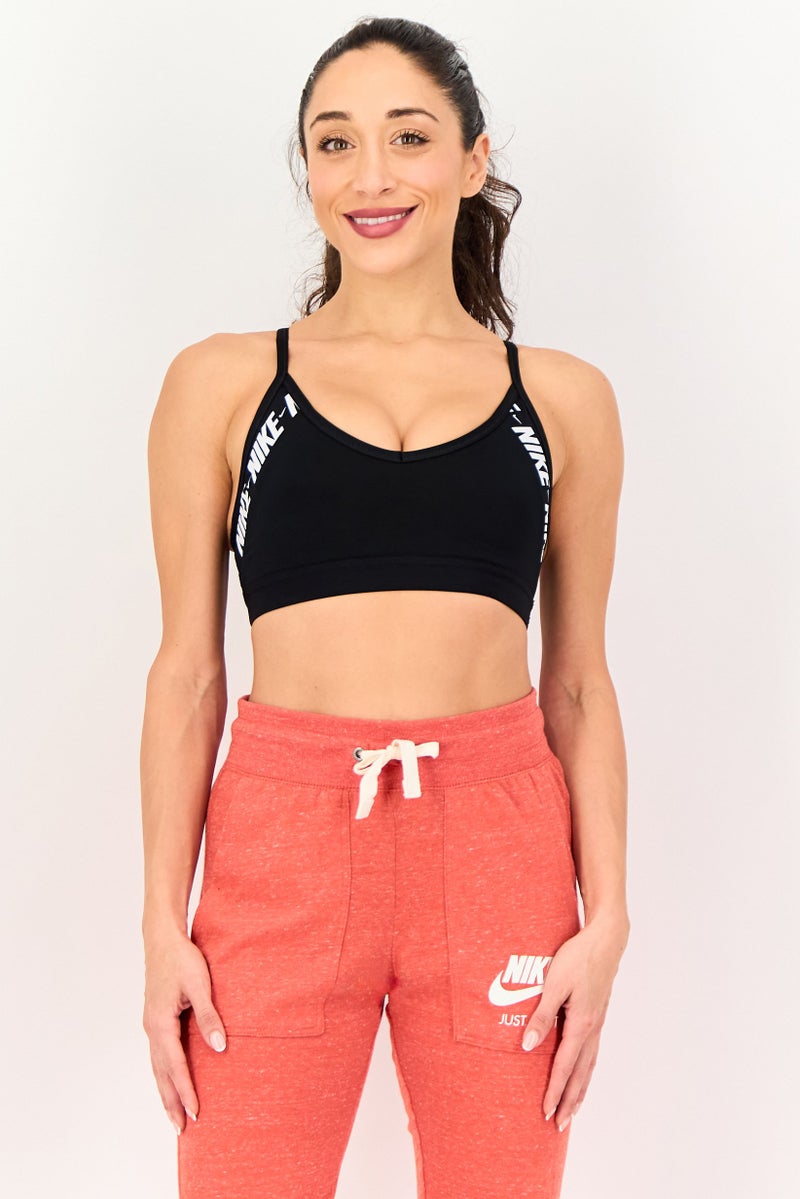 Nike Women Lightly Padded Training Spots Bra, Black - Image 1