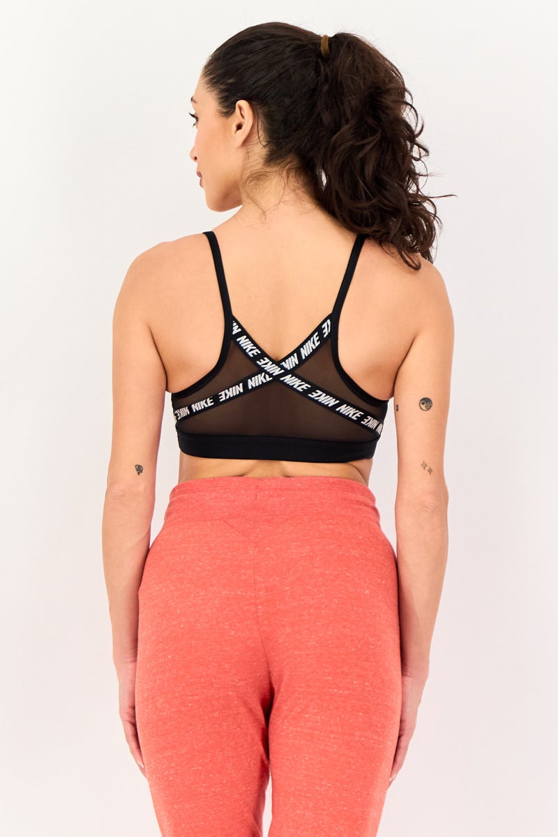 Nike Women Lightly Padded Training Spots Bra, Black - Image 3