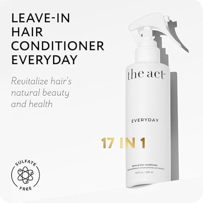 The Act EVERYDAY LEAVE IN HAIR CONDITIONER SPRAY, ANTI-STATIC, NOURISHING, HYDRATING LEAVE-IN CREAM SPRAY, HEAT PROTECTANT FOR HAIR, STRENGTHENING, FRIZZ CONTROL, ALL HAIR TYPES, 6.8 FL OZ - Image 3