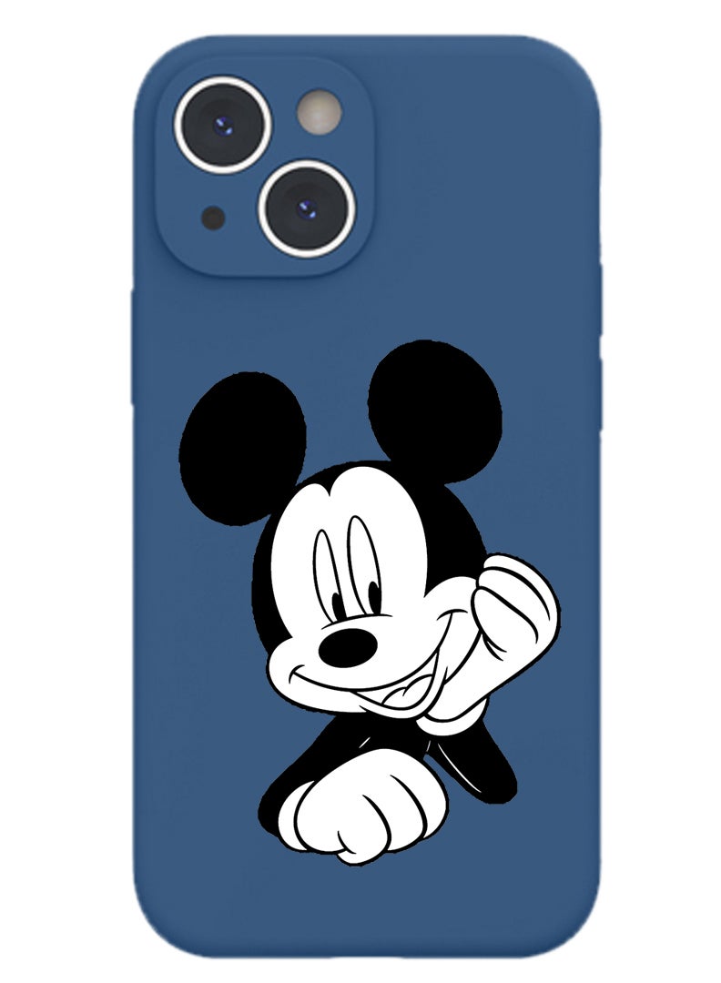 Theodor Protective Slim Fit Case Liquid Silicone Cover with Full Body Protection Anti-Scratch Shockproof Case For iPhone 14 Blue  - Mighty Strong copy - Image 1