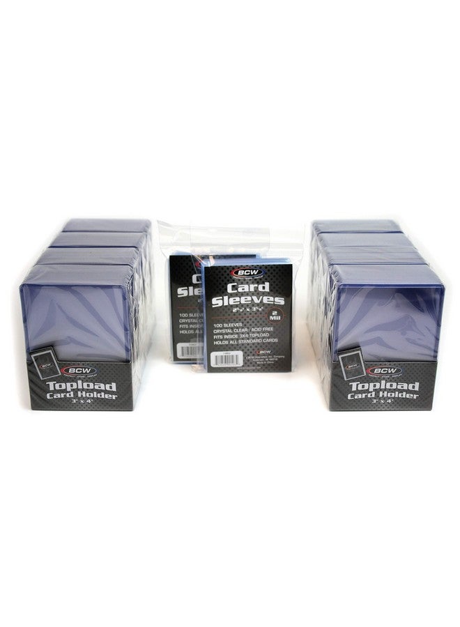 BCW 200Count Card Toploaders And Card Sleevespvc - Image 4