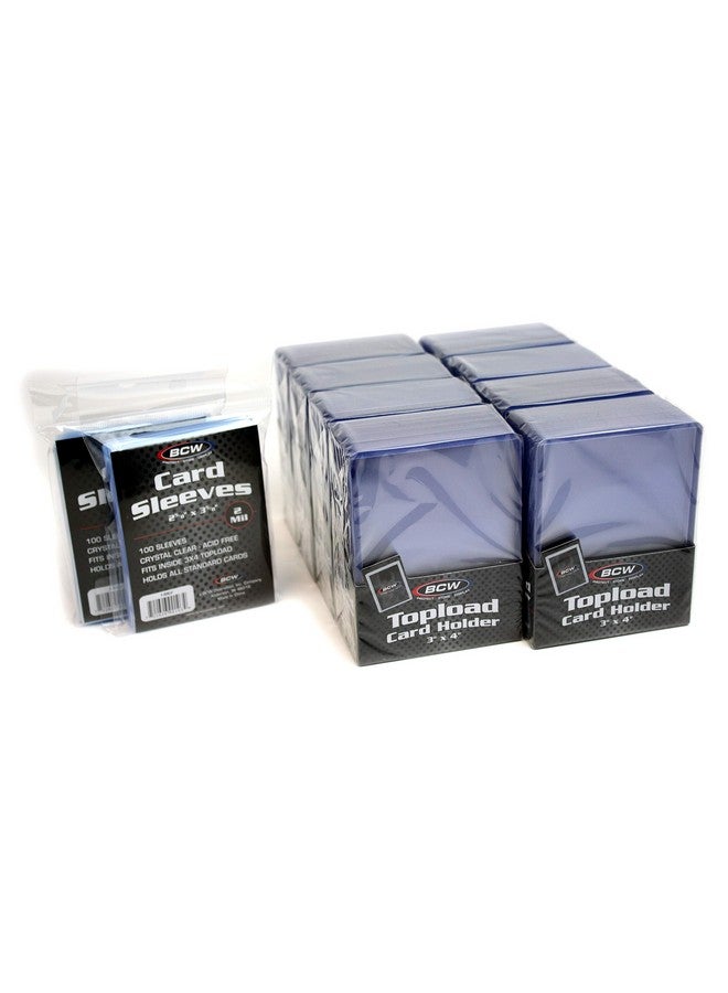 BCW 200Count Card Toploaders And Card Sleevespvc - Image 1