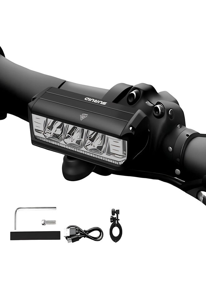 Suruid Bike Lights for Night Riding, 1000 Lumens Bright Bicycle Light, USB Rechargeable Bike Headlight, Waterproof Safety Bike Front Light for Road, Mountain, Bike Accessories for Adult Bikes - Image 1