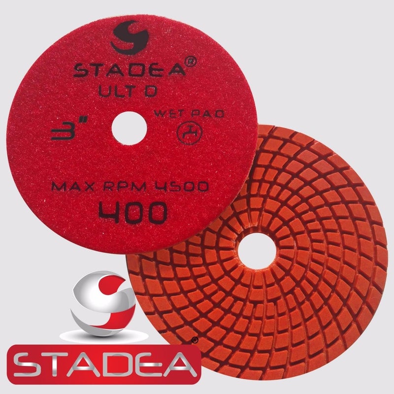 STADEA Stadea PPW190X 3 Granite Diamond Polishing Pads Kit For Granite Quartz Stones Polish  - Image 5