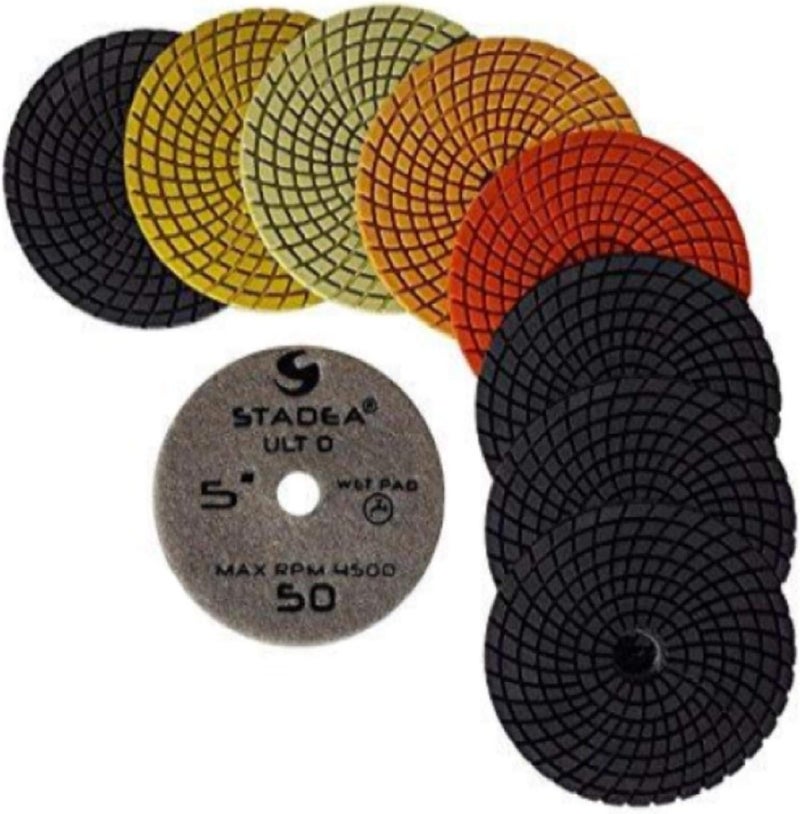 STADEA Stadea PPW190X 3 Granite Diamond Polishing Pads Kit For Granite Quartz Stones Polish  - Image 1