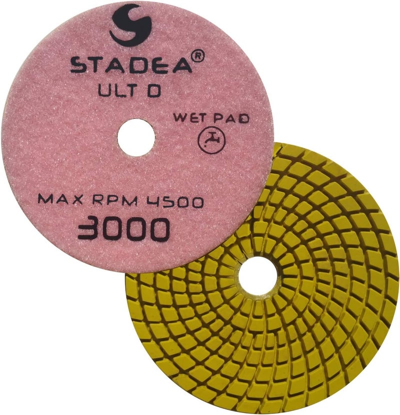 STADEA Stadea PPW190X 3 Granite Diamond Polishing Pads Kit For Granite Quartz Stones Polish  - Image 3