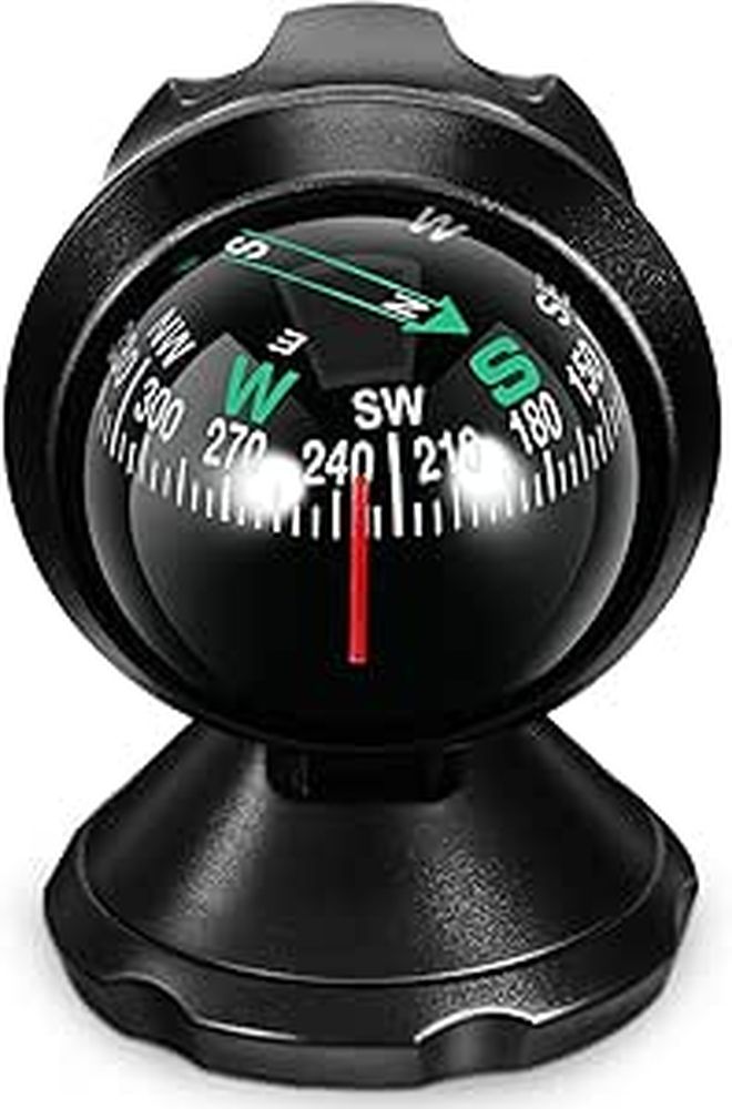 Universal Car Compass Ball Dashboard Driving Navigation Camping Tool - Image 1