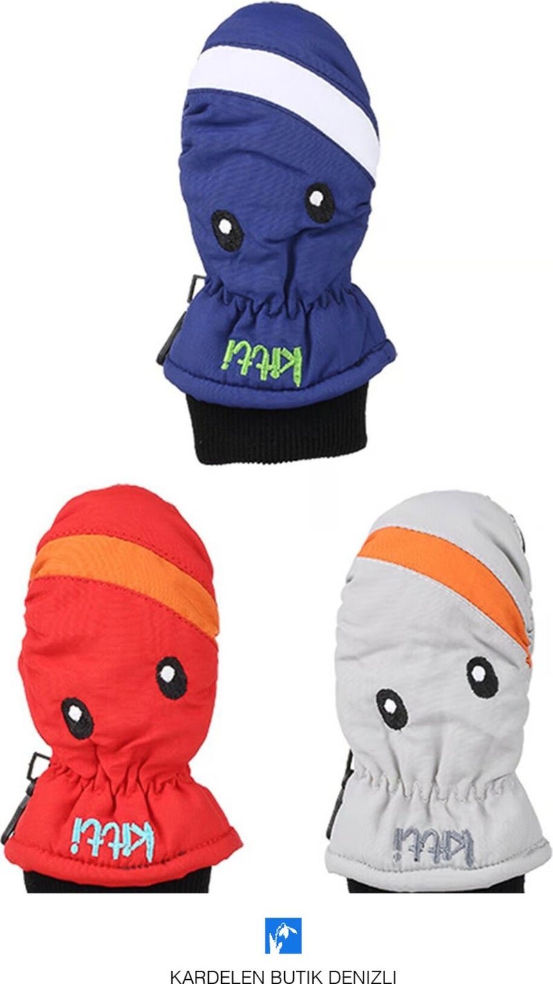 Kardelen Butik Denizli Kardelen Boutique Denizli Baby Snow Gloves (1-4 Years Old)  - Image 2