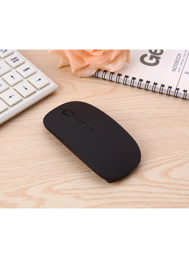 ماوس لاسلكي مزدوج الوضع مع رأس Type-C ورأس USB BT5.0 وبلوتوث - اللون: أسود - Image 1