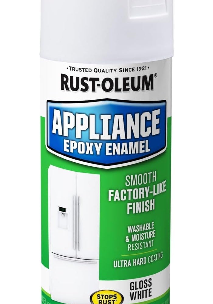 Rust-Oleum 7881830 Appliance Epoxy Enamel Spray Paint, Gloss White, 12 Ounce - Image 1