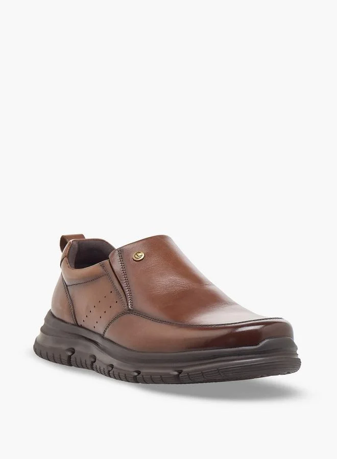 لو كونفورت Men Slip-On Leather Loafers
