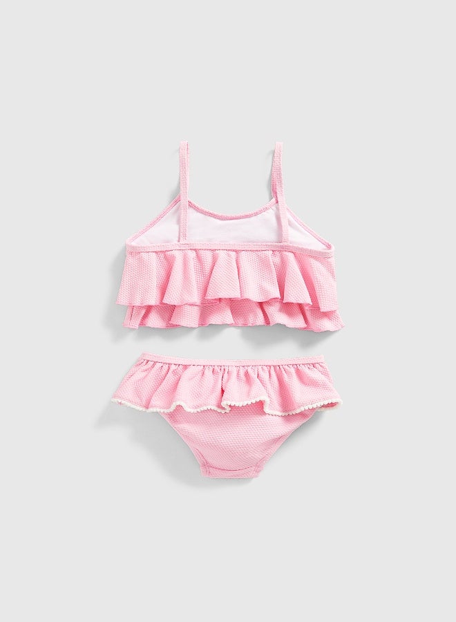 mothercare Pink Ruffle Bikini - Image 3