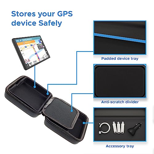 Digicharge Hard Carrying Case for Garmin DriveSmart 66, 65, 61, 60 & Garmin Drive 61, 60 – 6 Inch GPS EVA Shockproof Travel Storage Box with Soft Screen Cover & Cable Pocket – Not for Mounts - Image 2