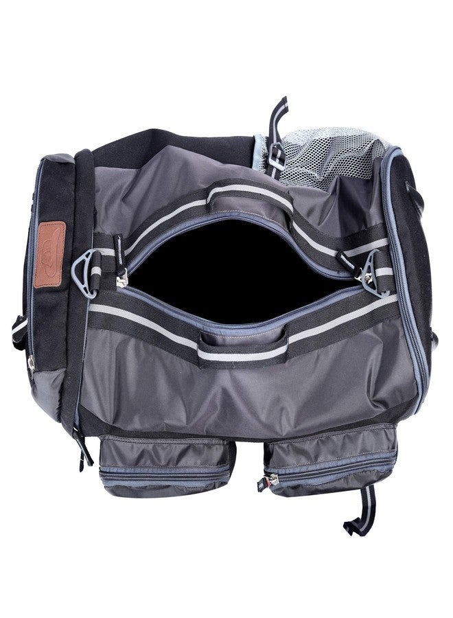 Leather World Rucksack Water-Resistant Travel Backpack Convertible Duffel Bag for Trekking, Hiking with Laptop Compartmet for Men Women - Grey - Image 5