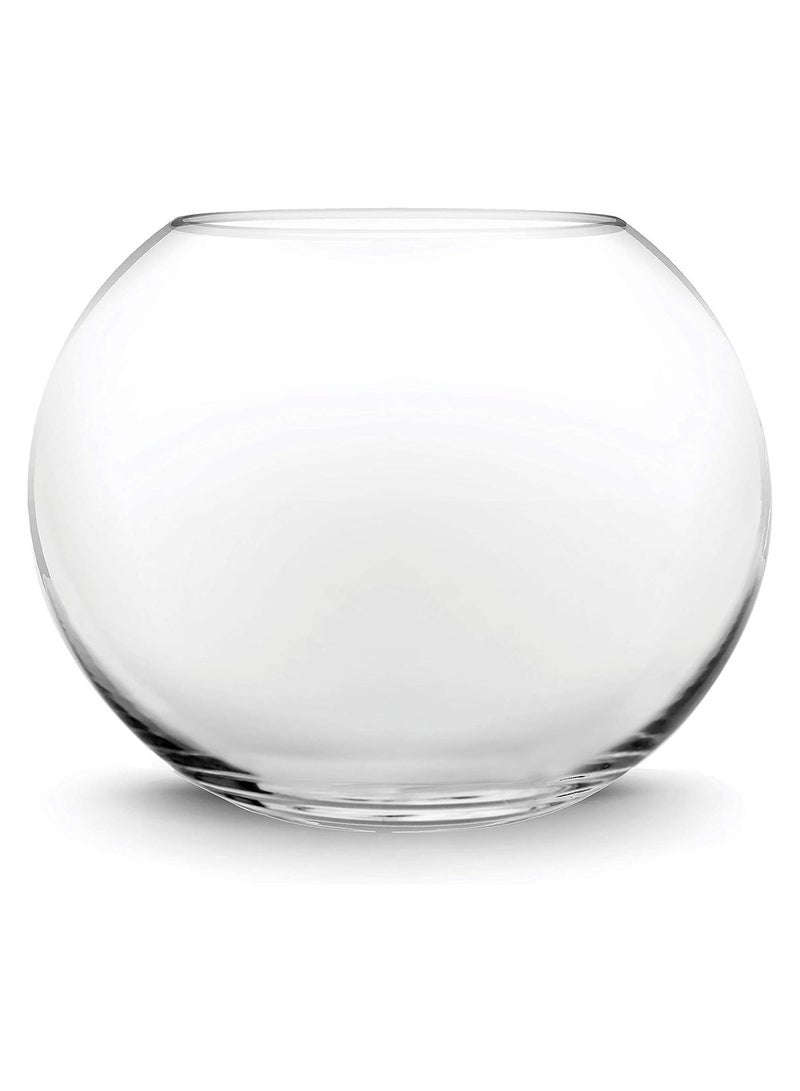 Glass Bubble Bowl (H-9.5" W-11", Approx. 4 Gal.) Multiple Size Choices Vase Glass Round Bowl Terrarium Globe Flower Vase Centrepiece & HOME ZONE 5lb (2.25 KG) White Pebbles Natural Decorative Stone Polished Gravel River Rocks for Plants Home DIY Décor Aquarium Gravel Vase Fillers Fairy Garden Landscaping Outdoor Stones Bundle - Image 2