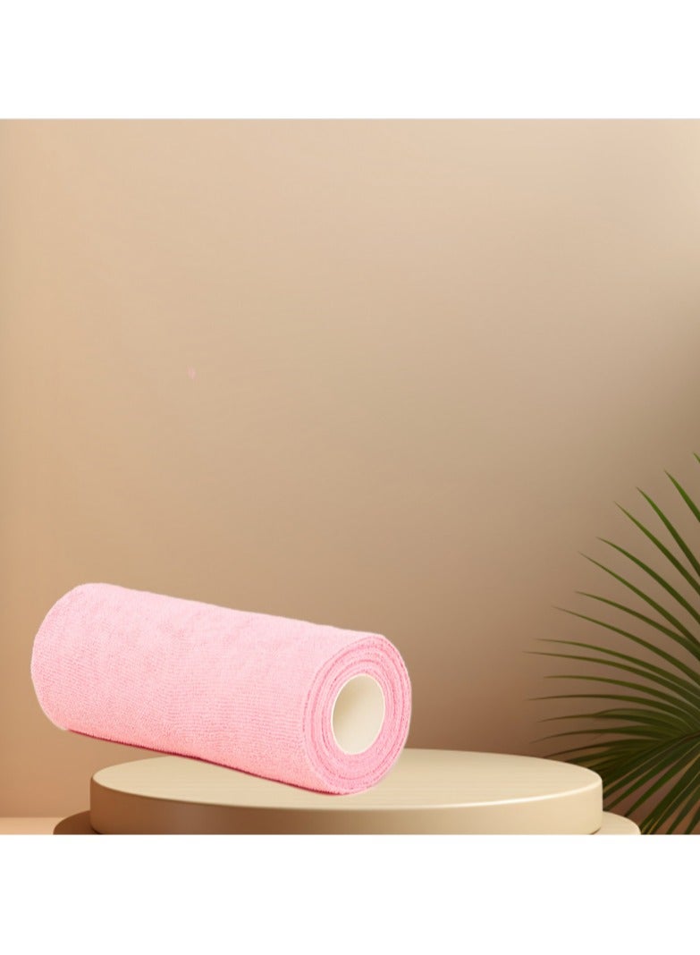 ساكن طقم مناشف مايكروفايبر ٢٠ قطعة، لفة مناشف مطبخ، قماش تنظيف فائق الامتصاص، من ألياف مايكروفايبر فاخرة، خرقة تنظيف (وردي) - Image 4