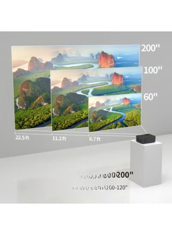 Smart Portable Projector – Full HD 1080P with WiFi & Bluetooth – Home Cinema Ready – HDMI/VGA/TV Stick/Smartphone Compatible - Image 4