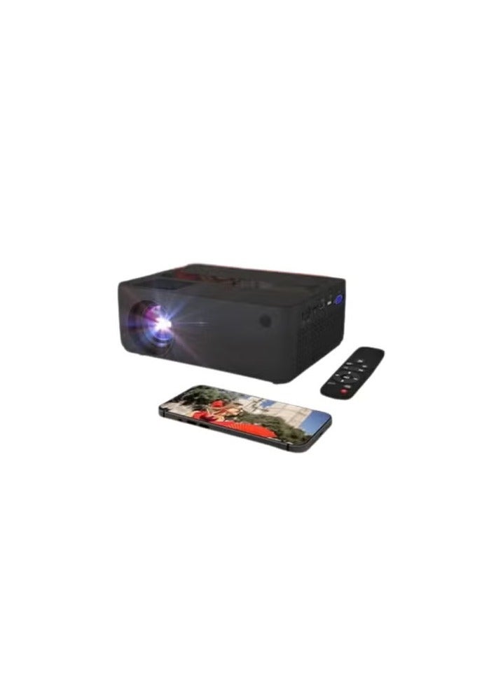 Smart Portable Projector – Full HD 1080P with WiFi & Bluetooth – Home Cinema Ready – HDMI/VGA/TV Stick/Smartphone Compatible - Image 1
