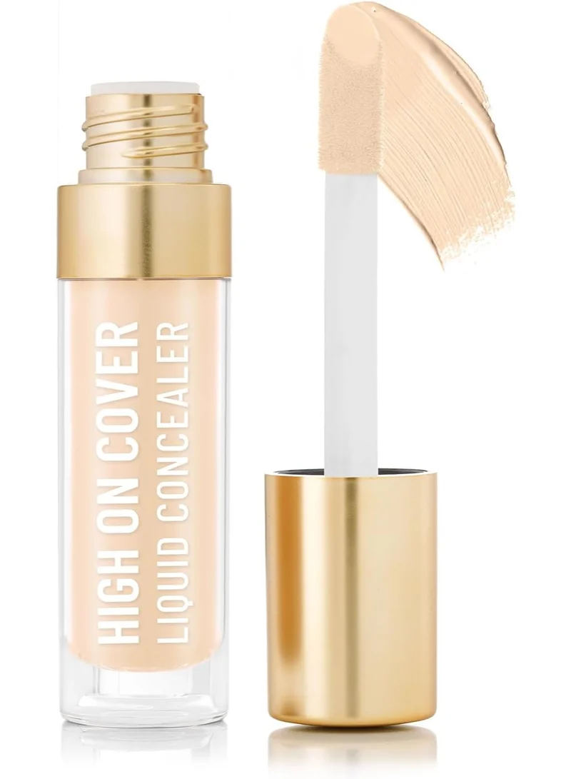 سويس بيوتي Swiss Beauty Select High on Cover Liquid Concealer with No-Crease Formula | Matte Finish | Enriched with Vitamin E| Shade- 1.0 Fair, 5.5ml |
