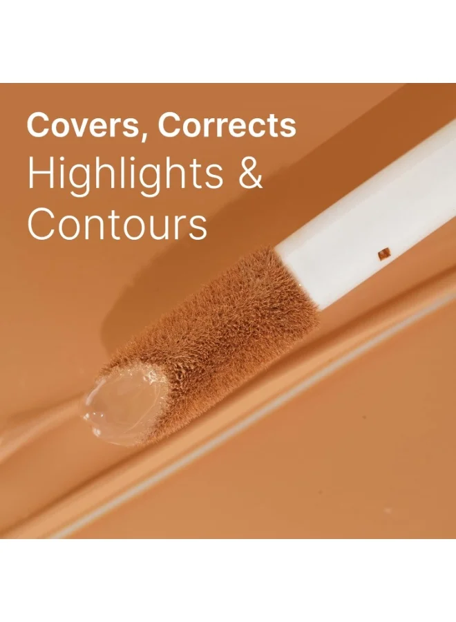 سويس بيوتي Swiss Beauty Select High on Cover Liquid Concealer with No-Crease Formula | Matte Finish | Enriched with Vitamin E| Shade- 1.0 Fair, 5.5ml |