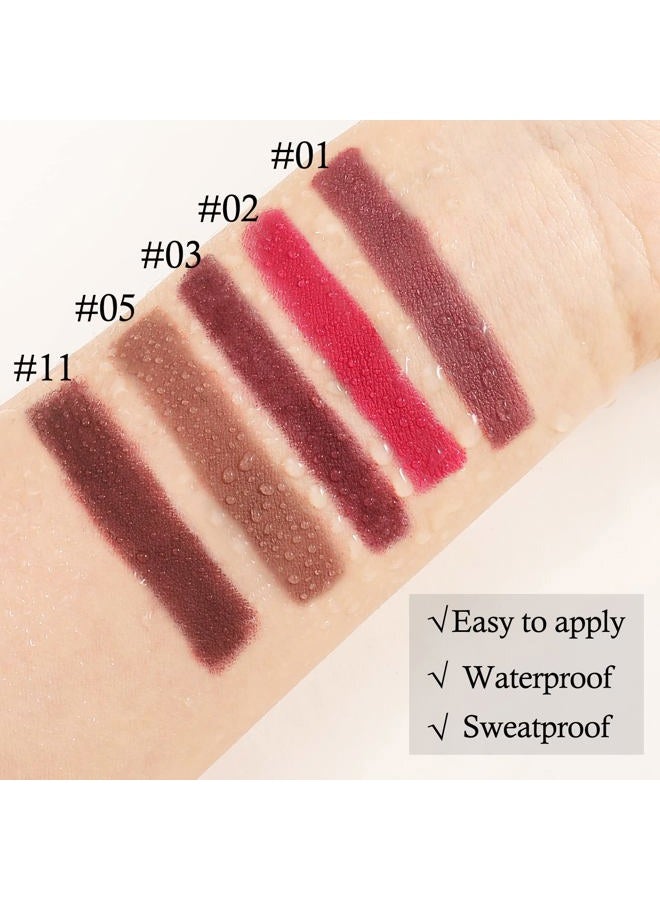 Boobeen Matte Lipstick Pencil Lip Crayon Stick Matte Velvet Lipgloss Creamy Lip Liner Full Coverage High Pigment Waterproof Non-Fade Lipstick for Women, Matte Lip Stain with Smooth Makeup - Image 5