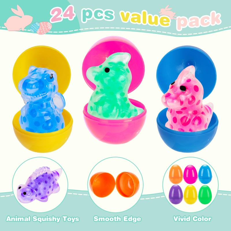 Budbof 24 Pack Easter Egg Fillers with Stress Balls, Fidget Toys Squeeze Balls for Kids - Easter Basket Stuffers for Boys Girls, Sensory Relief Toys for Egg Hunt Party Favors Classroom Prizes - Image 3