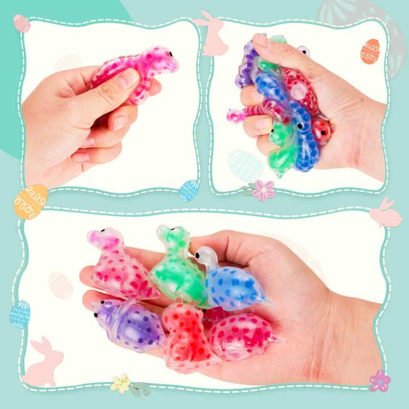 Budbof 24 Pack Easter Egg Fillers with Stress Balls, Fidget Toys Squeeze Balls for Kids - Easter Basket Stuffers for Boys Girls, Sensory Relief Toys for Egg Hunt Party Favors Classroom Prizes - Image 4