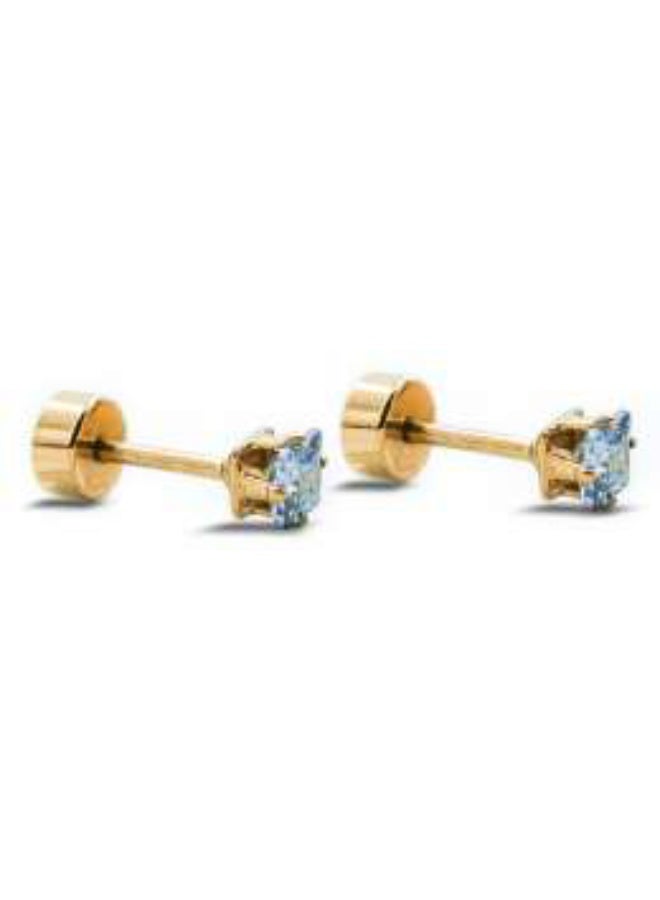 C-BO KIDE EARING LIGHT BLUE STONE