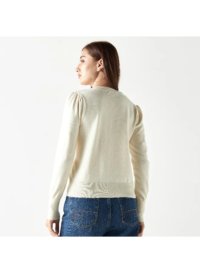 2Xtremz 2Xtremz Embellished Cardigan with Long Sleeves