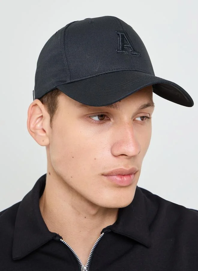 Styli Black Embroidered Baseball Cap