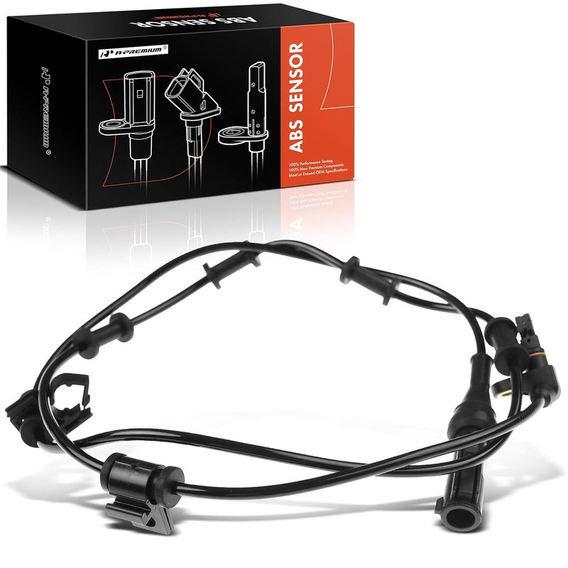 A-Premium ABS Wheel Speed Sensor Compatible with Ford & Lincoln Models - Expedition, Navigator 2003-2006, Sport Utility - Front Driver or Passenger Side, Replace# 2L1Z2C190AA, 2L1Z2C204CA - Image 1