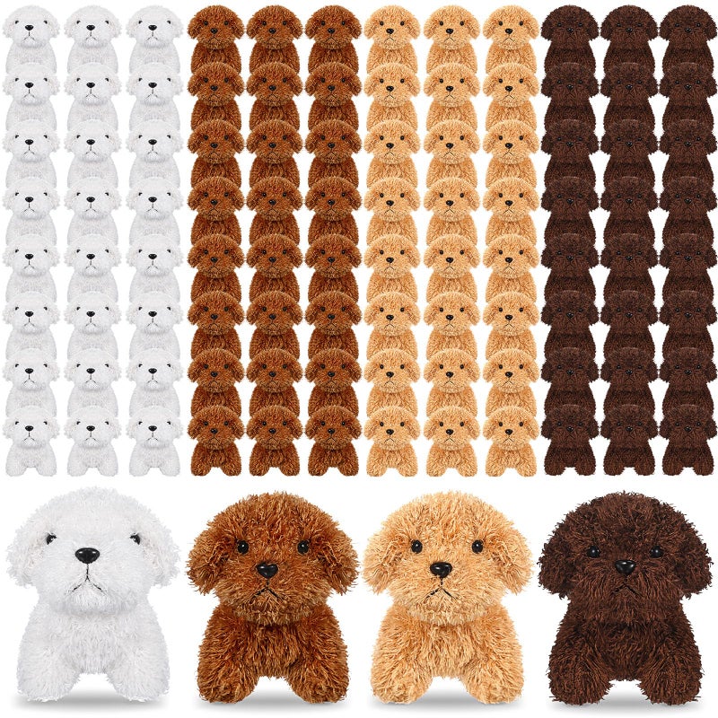 Sosation 472 Inch Mini Puppy Stuffed Animal Adopt a Puppy Favors Small Push Dogs Bulk Graduation Party Gifts for Kids Birthday Vet Receptionist Week Carnival Prize20 PcsStandard Multicolor - Image 2