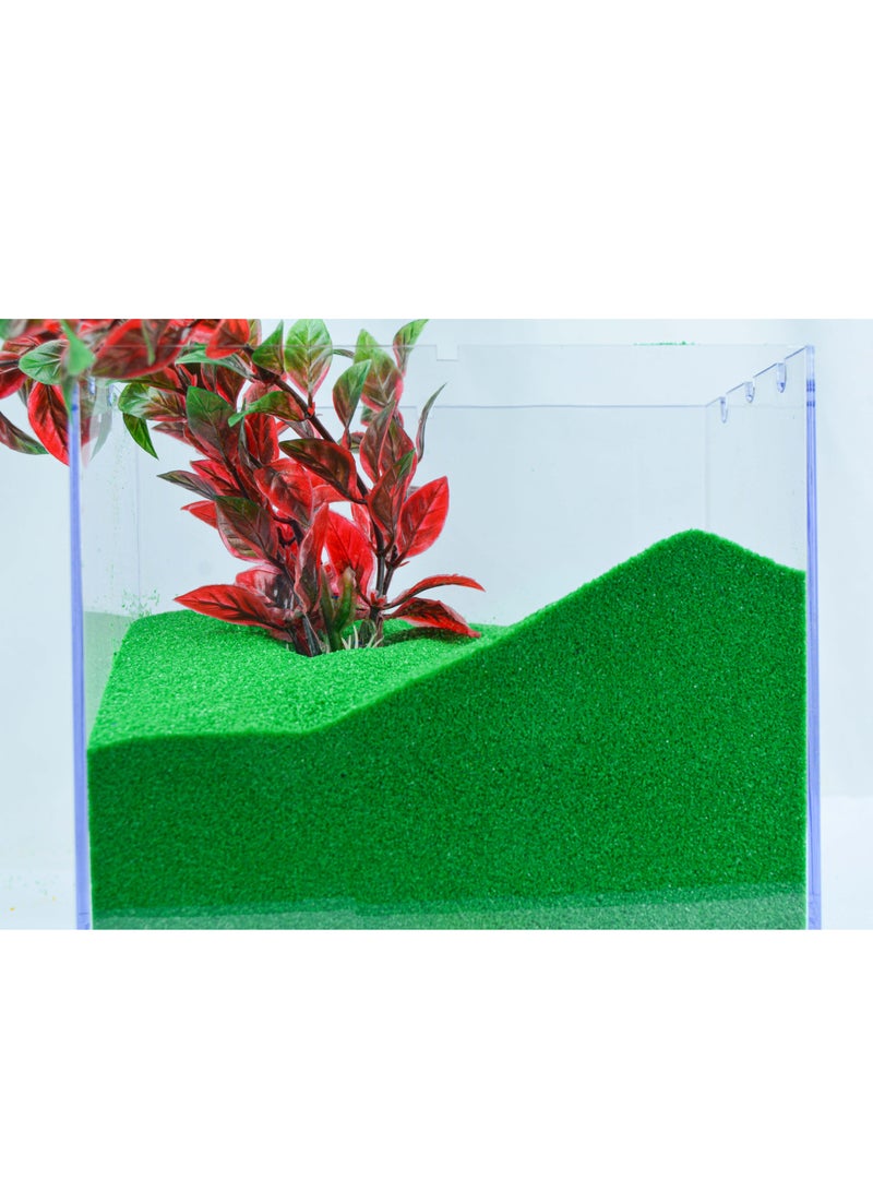 10kg Emerald Green Aquarium Sand – Perfect for Aquascaping, Crafts & Creative Decor