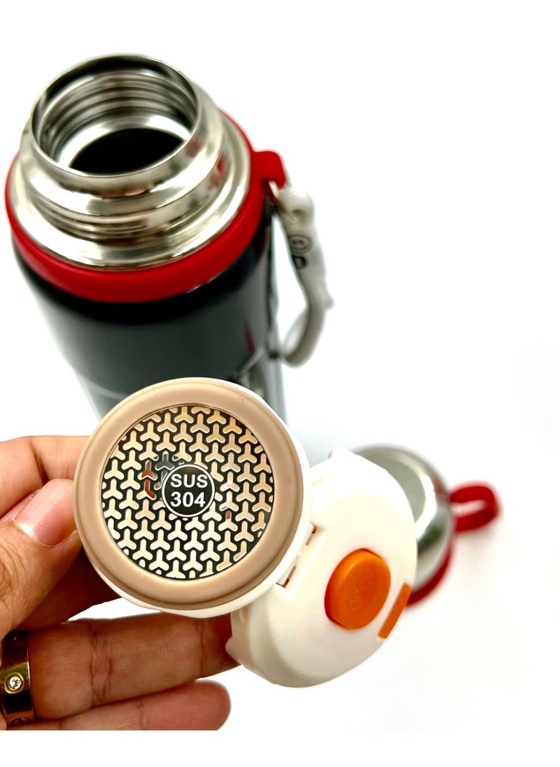 VIO Vacuum Insulated Flask 1000mL  Stainless Steel Double Walled BPA Free Leak Proof Portable Hot & Cold Beverage Thermos Travel Mug Reusable Eco Friendly Stay Hydrated Superior Temperature Retention  - Image 3