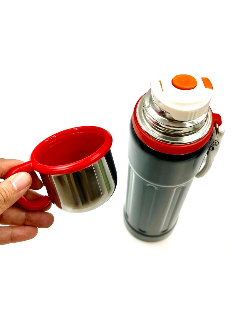 VIO Vacuum Insulated Flask 1000mL  Stainless Steel Double Walled BPA Free Leak Proof Portable Hot & Cold Beverage Thermos Travel Mug Reusable Eco Friendly Stay Hydrated Superior Temperature Retention  - Image 4