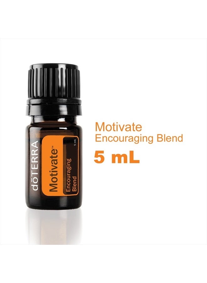 doTERRA - Motivate Essential Oil Encouraging Blend - Promotes Feelings of Confidence, Courage and Belief, Counteracts Negative Emotions of Doubt and Pessimism; for Diffusion or Topical Use - 5 mL