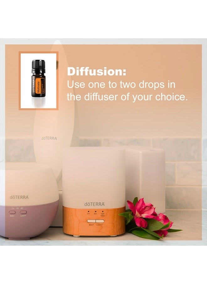 doTERRA - Motivate Essential Oil Encouraging Blend - Promotes Feelings of Confidence, Courage and Belief, Counteracts Negative Emotions of Doubt and Pessimism; for Diffusion or Topical Use - 5 mL