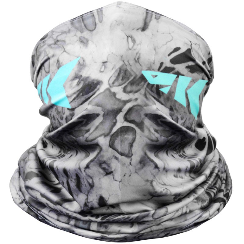 Kastking KastKing Sol Armis Neck Gaiter - UPF 50 Face Mask - UV Sun Protection Mask for Men & Women, Fishing, Hiking, Kayaking , Prym1 Camo, RocketPop,19x9.5 Inches,Silver Mist - Image 1