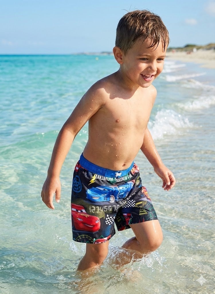Disney Pixar Cars Disney Car Ligtning Mcqueen Boy Swim short - Image 3