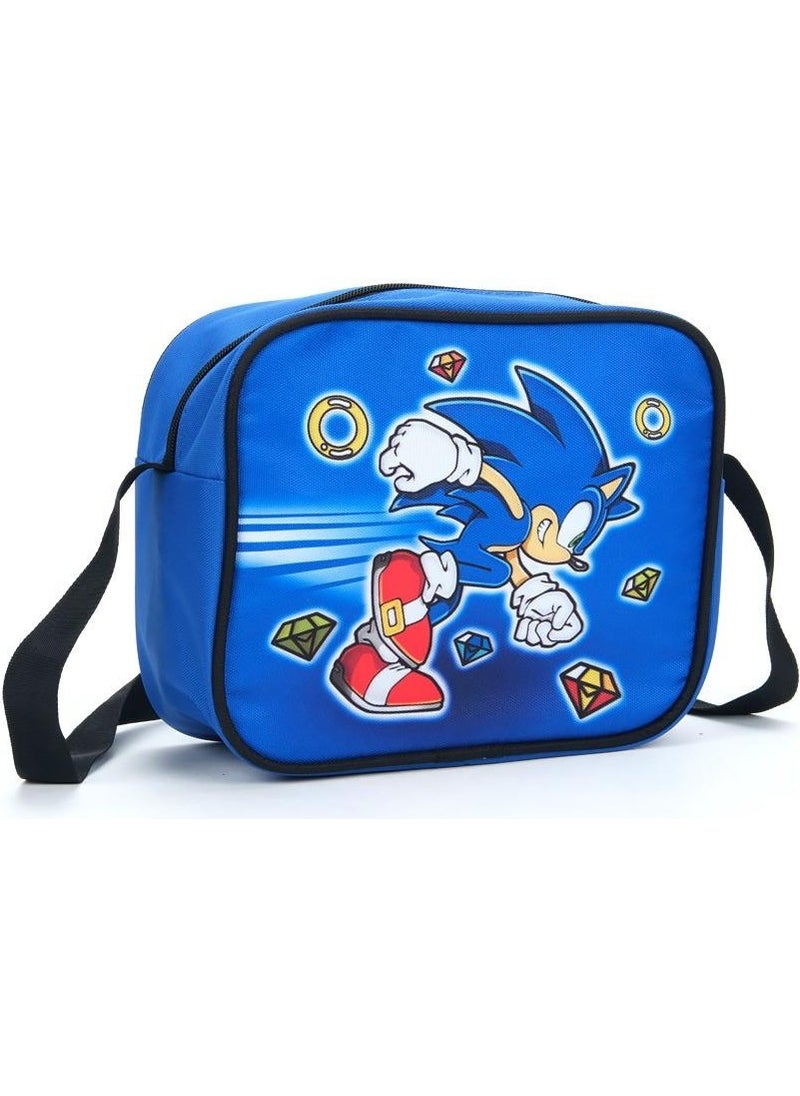 Masho Trend - Speed Sonic School Bag + Lunch Box + Pencil Case Super Sonic Bag Primary School Bag Backpack - Image 1