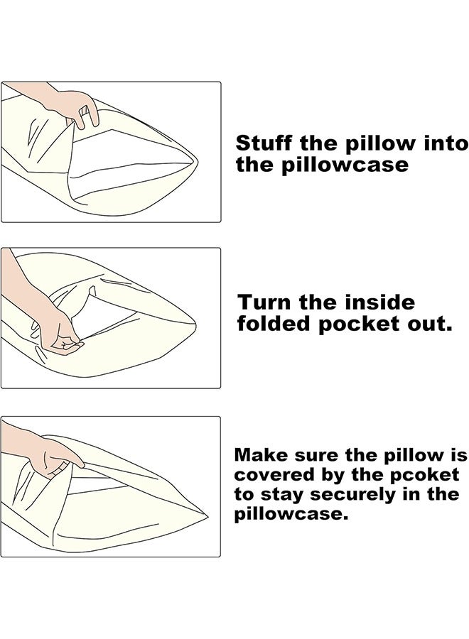 snooze Pillowcases set 2 pcs, 50*70 cm, Dark red - Image 5