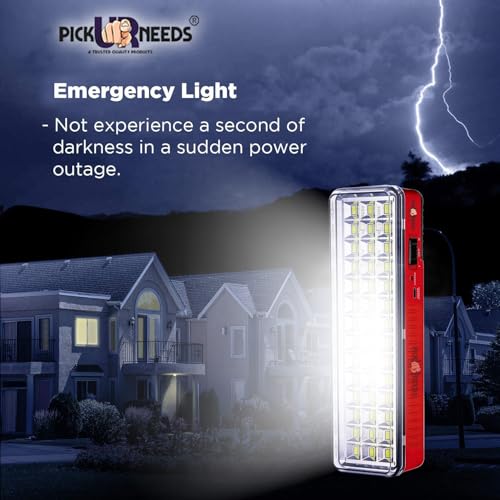 Pick Ur Needs Solar Emergency Rechargeable Lantern 42 LED Lamp Light with Android Charging Support (62 Red) - Image 5