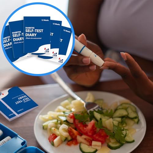 WANGDEFA 5Pcs Diabetes Blood Pressure Log Book Daily 3x4 inch Glucose Journal Diabetes Self Test Diary 13 Weeks Blood Sugar Record Book at Each Meal(Before After) for Tracking Recording of Blood Pressure (5) - Image 4