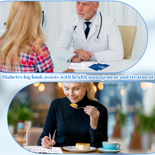 WANGDEFA 5Pcs Diabetes Blood Pressure Log Book Daily 3x4 inch Glucose Journal Diabetes Self Test Diary 13 Weeks Blood Sugar Record Book at Each Meal(Before After) for Tracking Recording of Blood Pressure (5) - Image 5