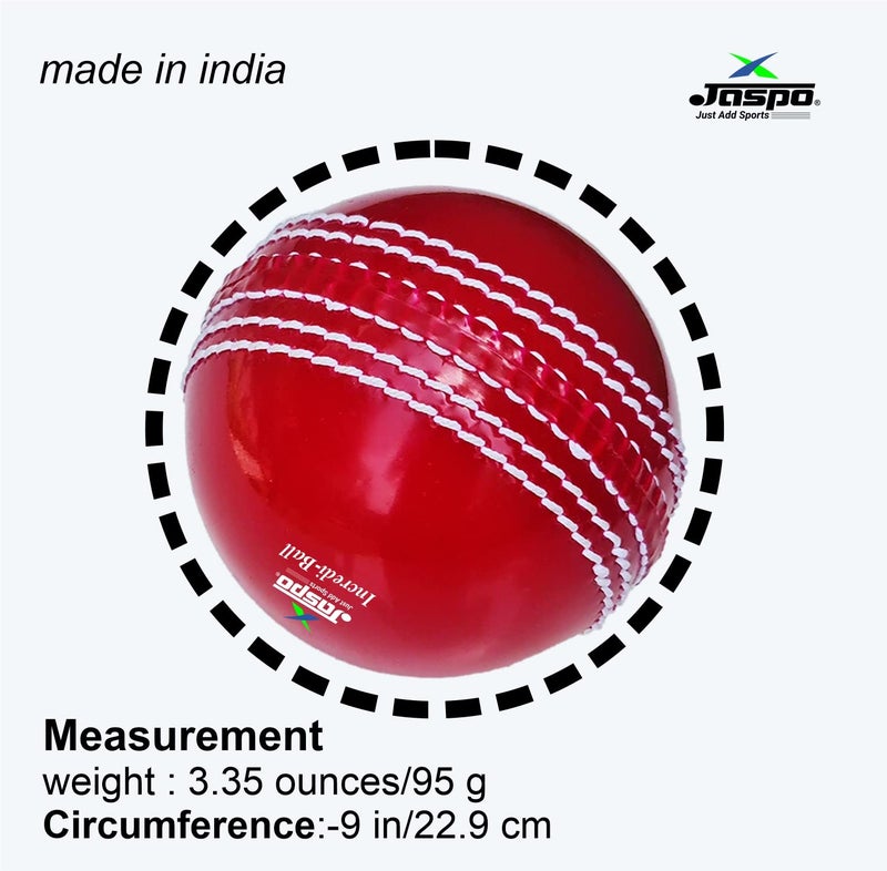 jaspo IncrediBall Soft T20 Cricket Training Ball Quantity-1 Indoor/Outdoor Play and Cricket Practice (229 cm Circumference), PVC Material, Colour-Red - Image 4
